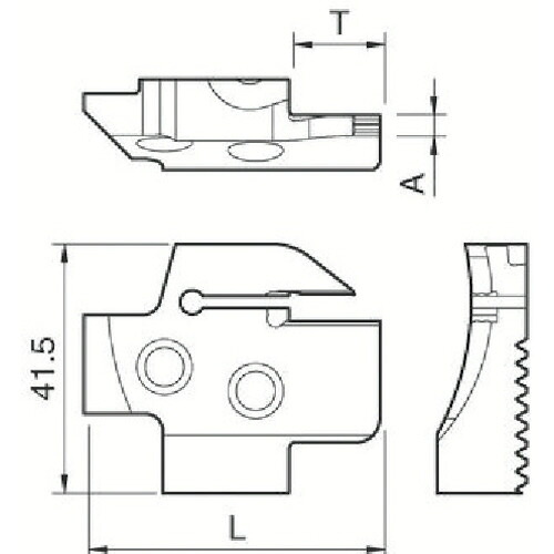 京セラ 溝入れ用ホルダ 1個(KGDFR-50-6C-C) 目安在庫\u003d○
