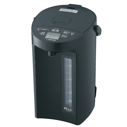 象印 ZOJIRUSHI VE電気まほうびん 優湯生 4.0L ソフトブラック 1台(CV-GD40-BM) 取り寄せ商品｜コンプモト　店