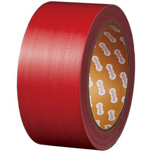 TPS 布テープ(カラー) 50mm×25m 厚み約0.17mm 赤 1セット(30巻)(4582796051726 x30) 目安在庫\u003d○