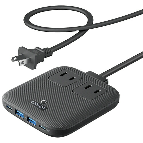 アンカージャパン 電源タップ ANKER Nano Charging Station(6-in-1 67W) ブラック 1個(A9129N11) 取り寄せ商品