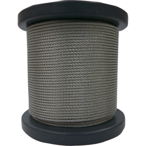 大阪コートロープ O.C.R SUSワイヤロープ2.00mm 7×7 50m巻コート無 1巻(SB-200-50M) 目安在庫\u003d○