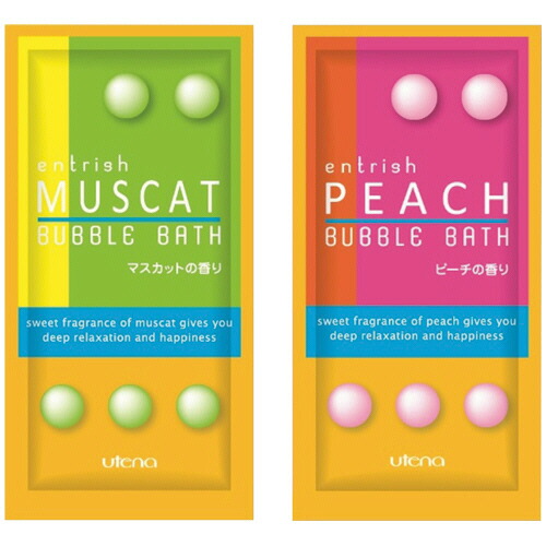 ウテナ エントリッシュ フルーツバスバブル 2種アソート 12mL 1パック(1000個)(441401) 取り寄せ商品