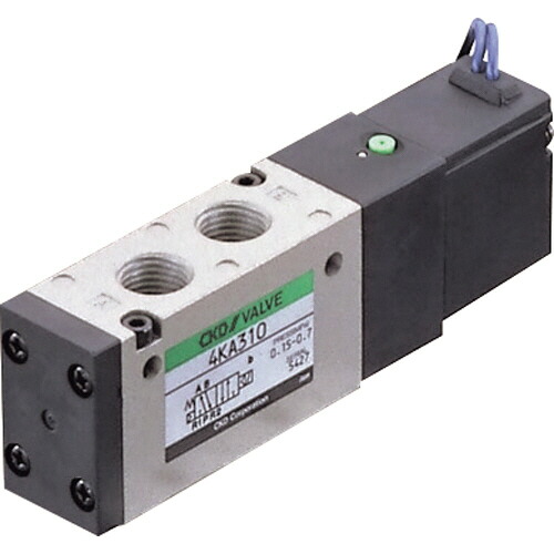 ＣＫＤ パイロット式5ポートバルブ(シングルソレノイドタイプ) 1台(4KA210-06-AC200V) 目安在庫\u003d○