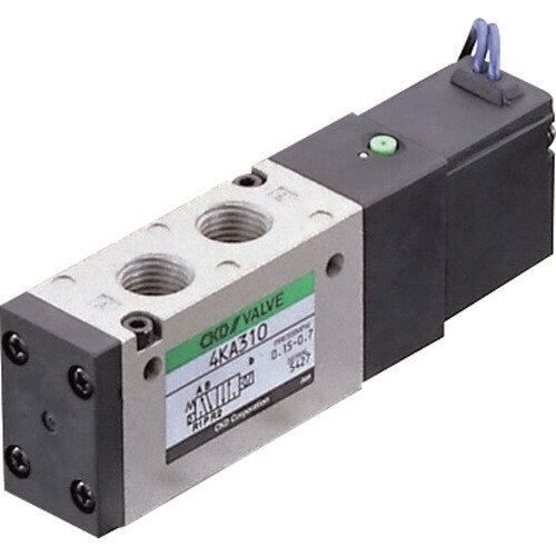 ＣＫＤ パイロット式5ポートバルブ(シングルソレノイドタイプ) 1台(4KA310-08-AC200V) 目安在庫\u003d○