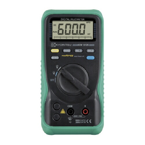 共立電気計器 KYORITSU デジタルマルチメータ(電圧測定特化タイプ) 1個(KEW1012K) 目安在庫\u003d○