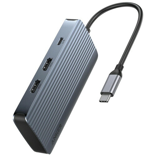 アンカージャパン ANKER USB-C ハブ(7-in-1 PD対応) グレー 1個(A83740A2) 取り寄せ商品