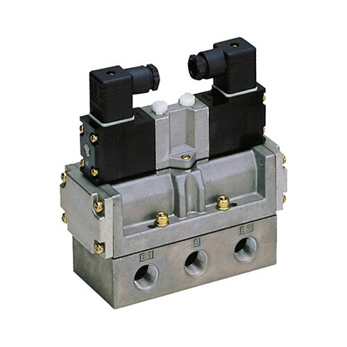ＣＫＤ 4Fシリーズパイロット式5ポート弁セレックスバルブ Rc3/8 1台(4F520-10-AC100V) 取り寄せ商品｜コンプモト　店
