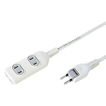 サンワサプライ SANWA SUPPLY スイングプラグタップ 2P・3個口 1m 1セット(5個)(4969887835432 x5) 取り寄せ商品