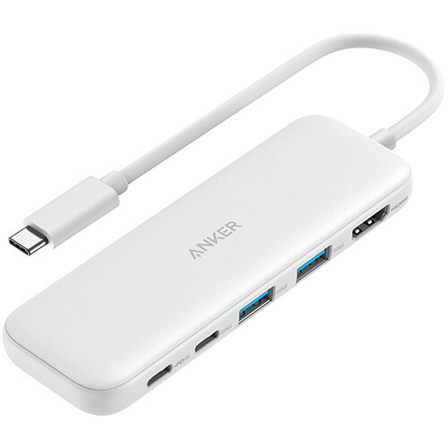 アンカージャパン ANKER 332 USB-Cハブ(5-in-1 PD100W対応) ホワイト 1個(A8355021) 取り寄せ商品
