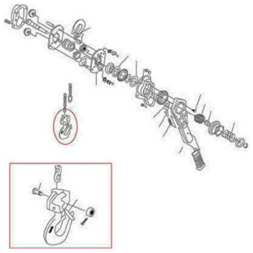 キトー LB015用部品 ウエフック1式 1個(L4BA01510012) 目安在庫\u003d○