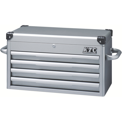 京都機械工具　ＫＴＣ トップチェスト(4段4引出し)シルバー 1個(EKR-1004) 目安在庫\u003d○