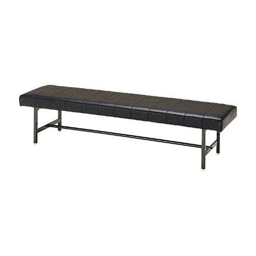 ミズノ（ファニチャー） ロビーチェア 背無し 黒 1台(MC-1228-BK) 取り寄せ商品｜コンプモト　店