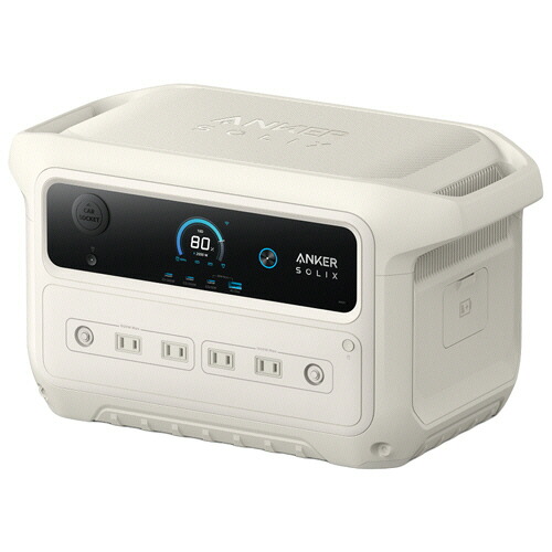 アンカージャパン ポータブル電源 ANKERSolixC2000Gen2PortablePowerStation2048Whオフホワイト 1台(A1783521) 取り寄せ商品