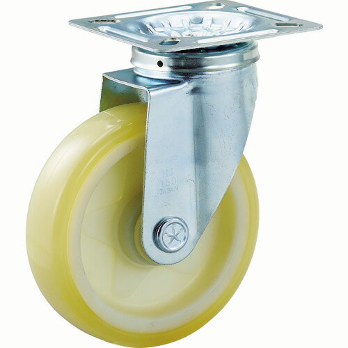ＴＲＵＳＣＯ ハイテンプレス製ナイロンウレタン車 自在金具付 150Φ 1個(HTTUJ-150A) 目安在庫\u003d○