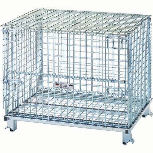 ＴＲＵＳＣＯ ネットパレット普及型 800×1000×850mm 1500kg 2枚フタ付 1台(T0810GNF2) 目安在庫\u003d○