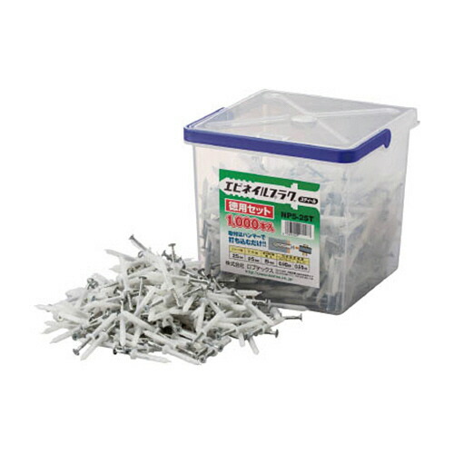 ロブテックス エビ 徳用セット ネイルプラグ 5X25mm 1パック(1000本)(NP525T) 目安在庫\u003d○