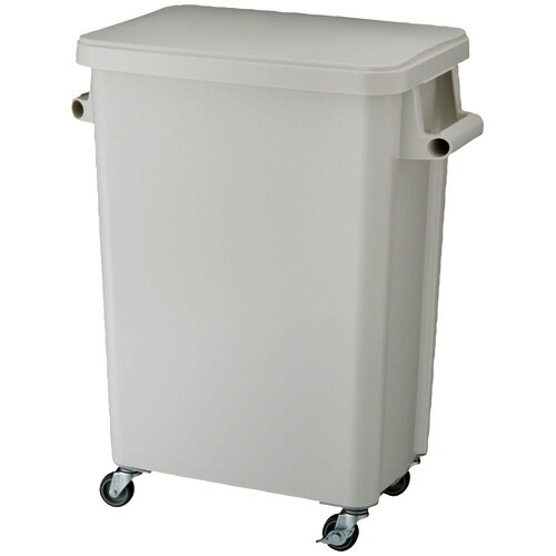 リス 厨房用キャスターペール 排水栓付 70L グレー 1台(DS-260-670-6) 取り寄せ商品洗濯用洗剤