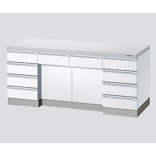 アズワン サイド実験台 ホワイト・木製タイプ 1800×750×800 (1台)(3-1280-11) 取り寄せ商品 173,600円