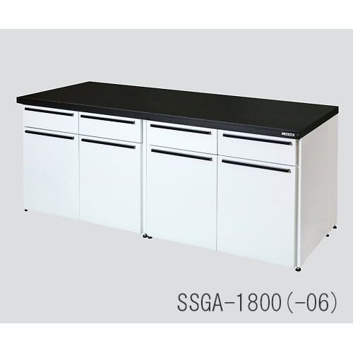 アズワン サイド実験台 スチ-ルユニット・フラット型 900×750×800 (1台)(3-4468-03) 取り寄せ商品