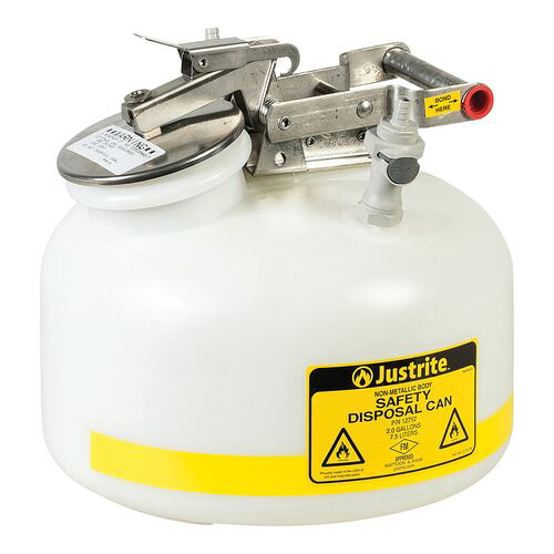 ジャストライト HPLC用廃液回収容器 7.5L (1セット)(4-6161-02) 取り寄せ商品|コンプモト 店