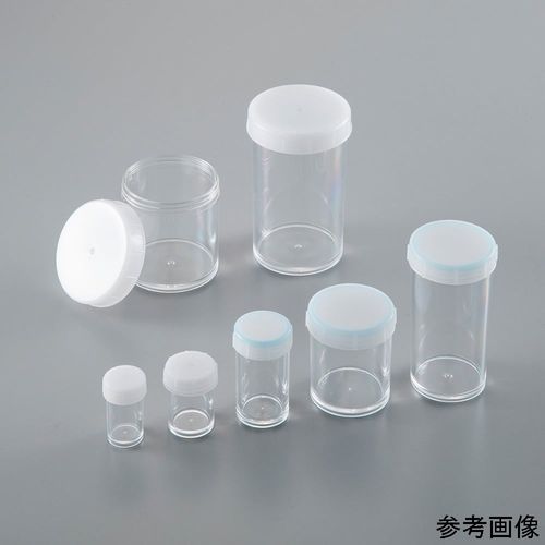 アズワン スチロールスクリュー管瓶 φ65×φ58×108mm 1箱（100本入） (1箱(100本入り))(4-6542-07) 取り寄せ商品