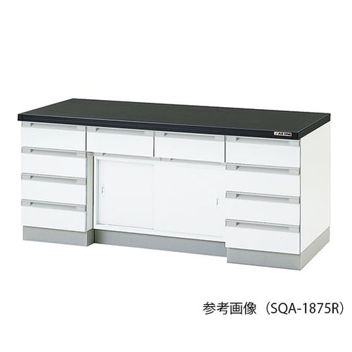 アズワン サイド実験台 (木製・引き戸タイプ) 1800&times;750&times;800 mm (1台)(3-5830-41) 取り寄せ商品｜コンプモト　店