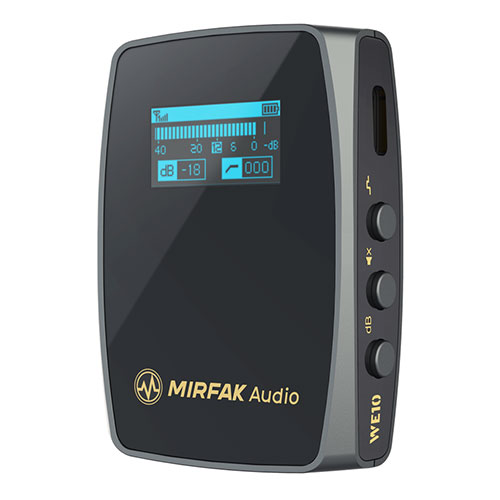 Mirfak Audio Mirfak Audio WE10 デュアルチャンネルコンパクトワイヤレスマイクシステム コンパクトレシーバー・全指向性マイク内蔵(MFA13) 取り寄せ商品