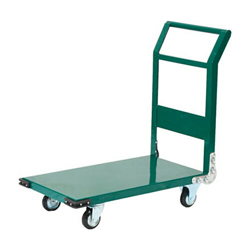 ＴＲＵＳＣＯ 鋼鉄製運搬車 900×600 φ150プレス車 緑 1台(SH-2N-GN) 目安在庫\u003d○