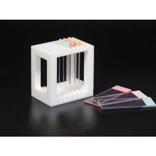 フロンケミカル PTFE スライドグラス用染色バット掛 73×50×75 1個(NR1362-002) 目安在庫\u003d○