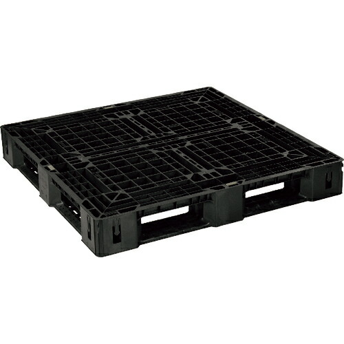日本プラパレット NPC 輸出梱包用プラスチックパレットEXAー1111-150H-1 片面四方差し 黒 1枚(EXA-1111-150H-1-BK) 取り寄せ商品｜コンプモト　店