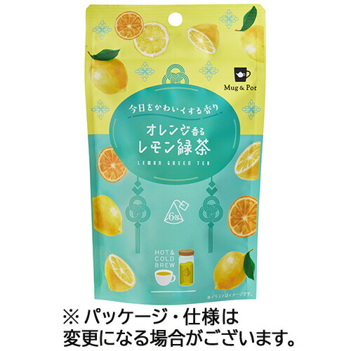 東京ティートレーディング Mug&Pot オレンジ香るレモン緑茶 1セット(72バッグ:6バッグ×12袋)(4530133006991 x12) 目安在庫\u003d○