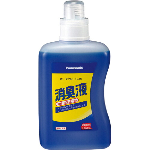 パナソニック ポータブルトイレ用消臭液 青色タイプ 1000ml/本 1セット(6本)(4547441353440 x6) 目安在庫\u003d○