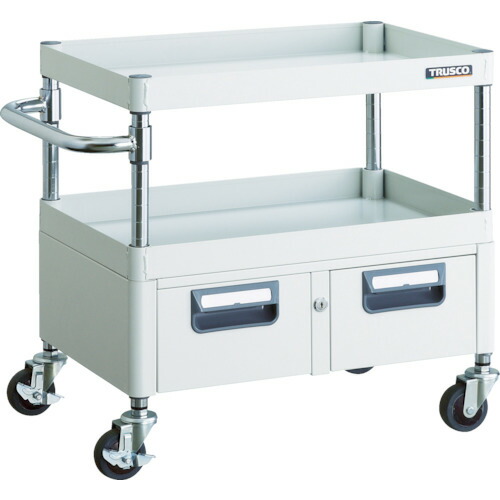 ＴＲＵＳＣＯ フェニックスワゴン 750×500×H600 2列引出付 ホワイト 1台(PEW-672W-W) 目安在庫\u003d○