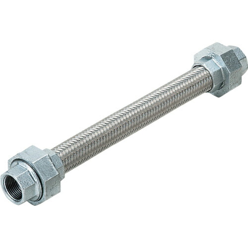 南国フレキ工業 標準ユニオン式フレキシブルホース(カラー式) ユニオンFCMB 15A×1900L 1本(NK-1000/FCMB-15A-190) 目安在庫\u003d○