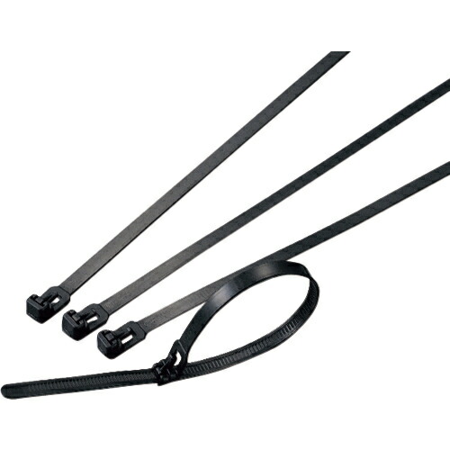 ヘラマンタイトン リピートタイ 幅7.4X長さ250mm 耐候・耐薬品グレード 屋内外用 1袋(100本)(RF250-PP-W) 目安在庫\u003d○