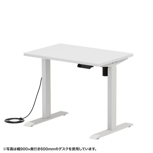 【P5S】サンワサプライ e電動昇降デスク(ホワイト)W900&times;D650【受注生産品】(ERD-ER9065W) メーカー在庫品｜コンプモト　店 43,840円