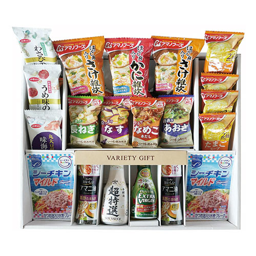アステック アステック 簡便バラエティギフト 【味の素オリーブオイルエクストラヴァージン・ヤマサ超特選しょうゆ ほか】(FUJI-010475238) 取り寄せ商品