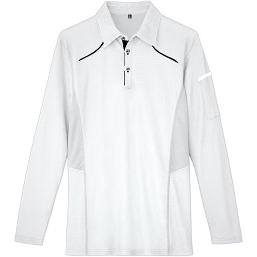 アイトス TULTEX(タルテックス) 長袖ポロシャツ(男女兼用) WINCOOL ホワイト 3L 1着(AZ-551045-001-3L) 目安在庫\u003d○