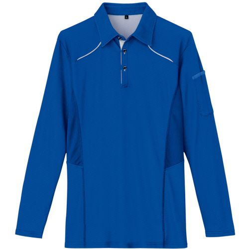 アイトス TULTEX(タルテックス) 長袖ポロシャツ(男女兼用) WINCOOL ブルー SS 1着(AZ-551045-006-SS) 目安在庫\u003d○