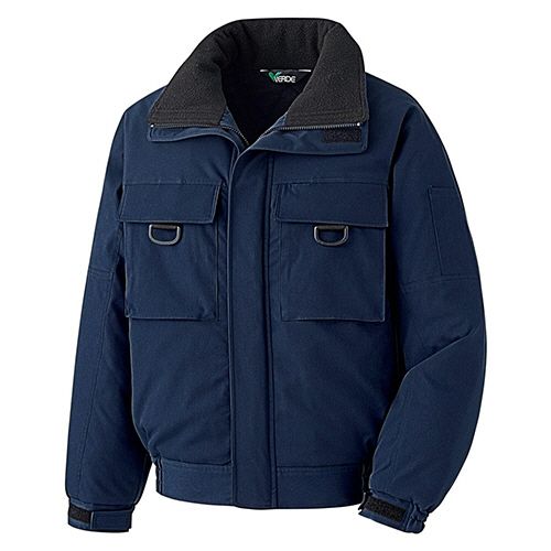 ミドリ安全 防寒作業服 フルハーネス対応 防寒ブルゾン M3237H上 ネイビー 4L 1着(M3237H-UE-4L) 目安在庫\u003d○