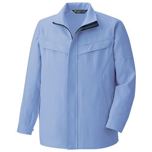 ミドリ安全 帯電防止JIS IEC対応 男女共用 長袖ジャケット VEFS2802 ラベンダーブルー 5L 1着(VEFS2802-UE-5L) 目安在庫\u003d○