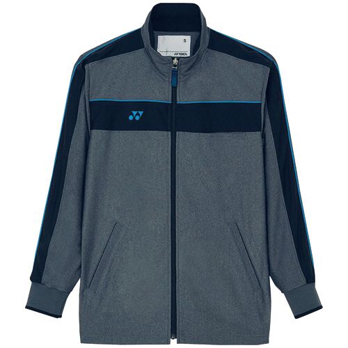 トンボ ヨネックス×キラク 防風ジャケット(男女兼用) ピステックス グレーモク×ブルー Mサイズ 1着(CY104-72-M) 目安在庫\u003d○
