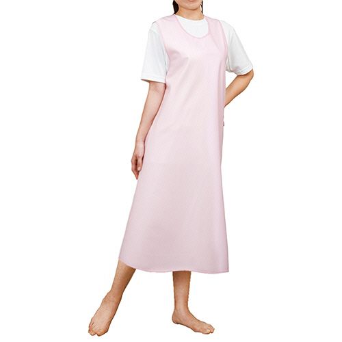 日本エンゼル 入浴介助エプロン(かぶりタイプ) ピンク M 1枚(6011-ﾋﾟﾝｸM) 目安在庫\u003d○