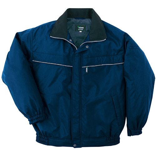 ミドリ安全 防寒作業服 軽量防風防寒ブルゾン M3147上 ネイビー 5L 1枚(M3147-UE-5L) 取り寄せ商品｜コンプモト　店