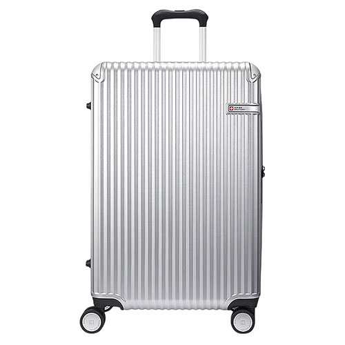 SWISS MILITARY スイスミリタリースーツケース SOGLIO ソーリオ 71cm メタリックシルバー(SM-I226-SILVER) 取り寄せ商品|コンプモト 店