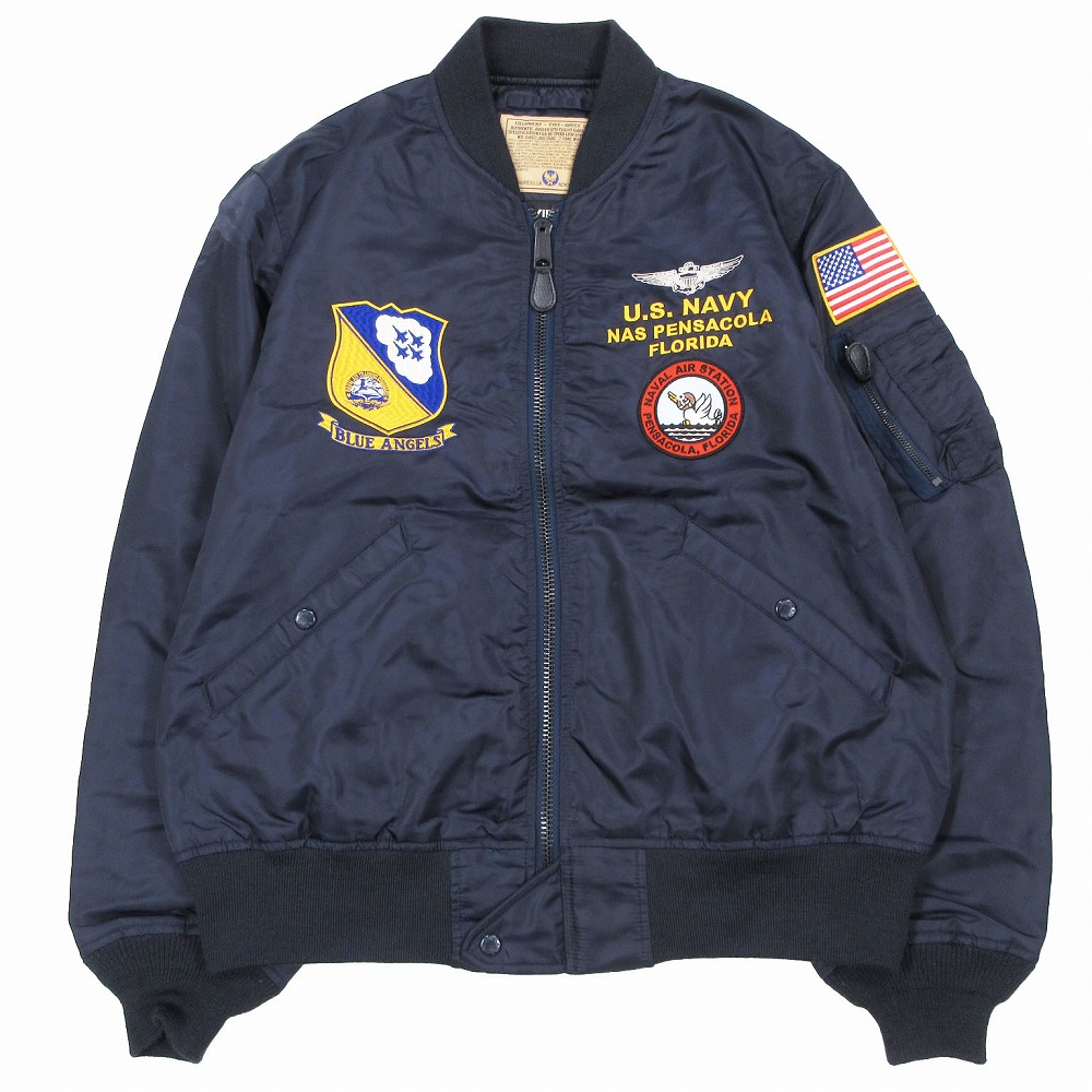 【美品】アヴィレックス タイガーシャークス XL ネイビー 美品】アヴィレックス タイガーシャークス XL ネイビー - メルカリ