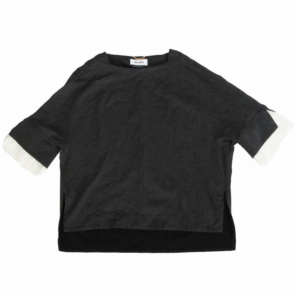 タグ付き Muse Deuxieme Classe ミューズドゥドゥーズィエムクラス J-CODE アゼ Vネック プルオーバー トップス レディース 【中古】 Deuxieme Classe（ドゥーズィエムクラス）の「J-CODE アゼ V