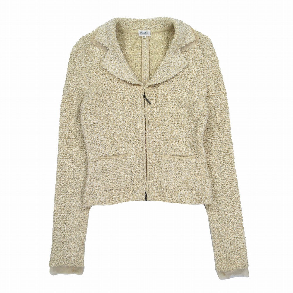 極美品✨FOXEY マダムモンテーニュ ツイードセットアップ シルク ベージュ系 JULY 2021 | FOXEY - フォクシー