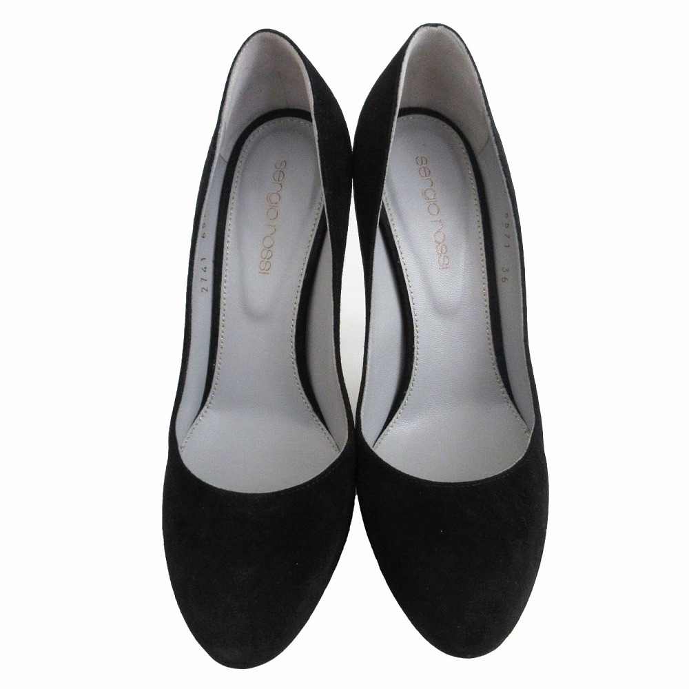 美品 セルジオロッシ sergiorossi ラウンドトゥ パンプス 361/2 楽天市場】セルジオロッシ（形状（つま先）ラウンドトゥ