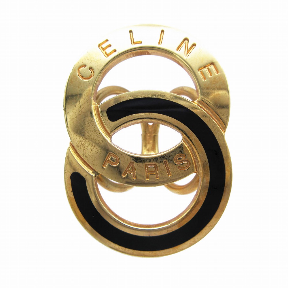 CELINE スカーフリング ヴィンテージ 大ぶり マカダム ゴールド 楽天市場】【中古】 CELINE セリーヌ スカーフリング マカダム